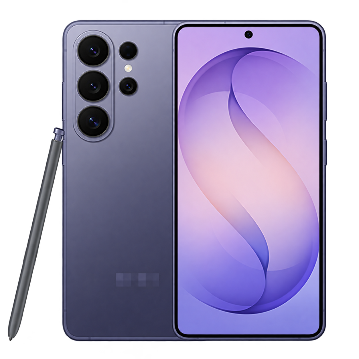 三星官网 Galaxy S26 Ultra 幽夜紫正反面产品图