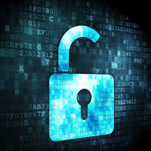 数字锁与加密数据示意